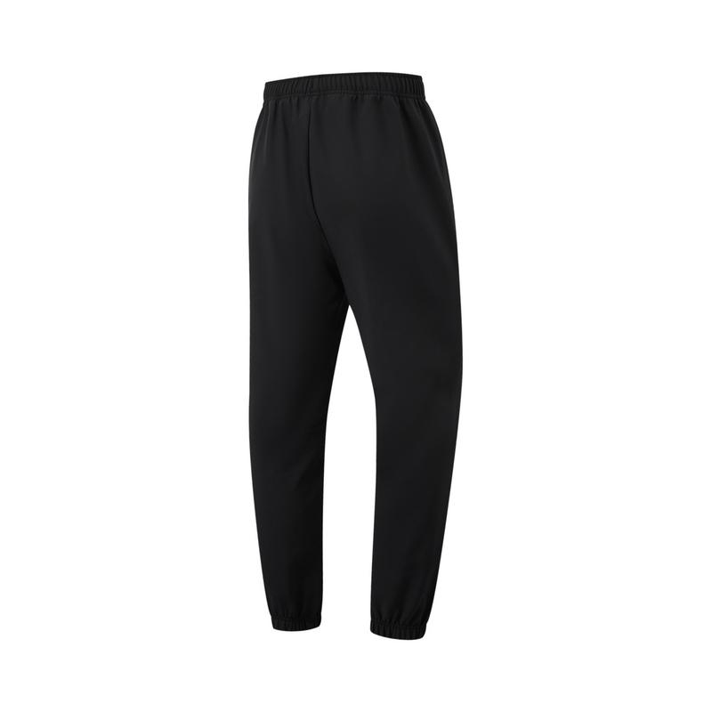 Li Ning Fitness Series Solid Color Comfortable Simple Versatile Casual Pants Men Bottoms Black AYKU967-1