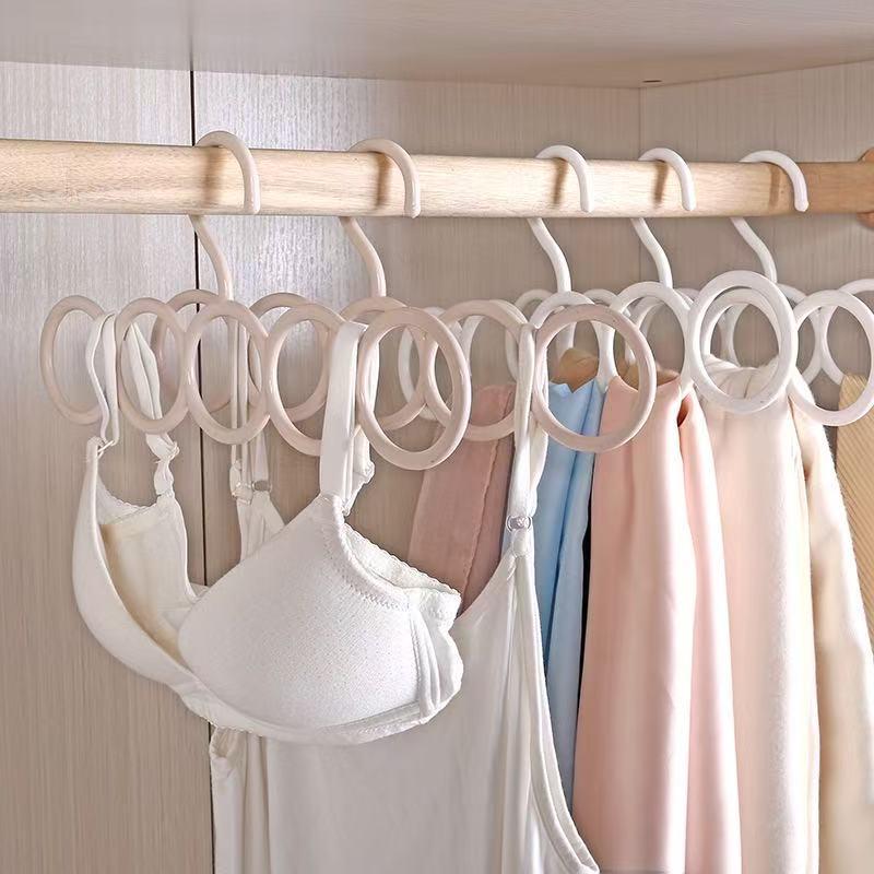Multi-Functional Tie and Scarf Storage Rack with Hooks for Belts and Stockings