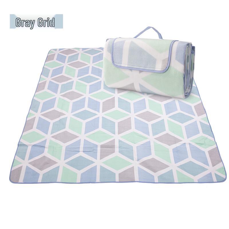 ZISIZ Portable Waterproof Flannel Picnic Mat