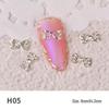 Japanese Style Rhinestone and Pearl Bow Nail Art Accessories