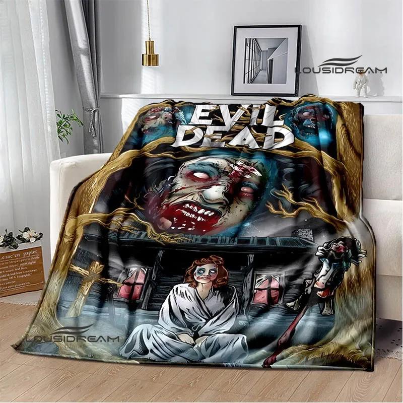 Movie The Evil Dead Printed Blankets Picnic Blanket Flannel Warm Blankets Soft Cozy Blanket Home Travel Blanket Birthday Gift