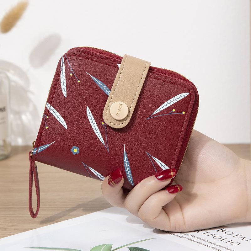 Newest Women Cute Wallet Zipper Buckle Folding Girl Wallet Brand Designed Pu Leather Small Coin Purse Female Card Holder Carteras