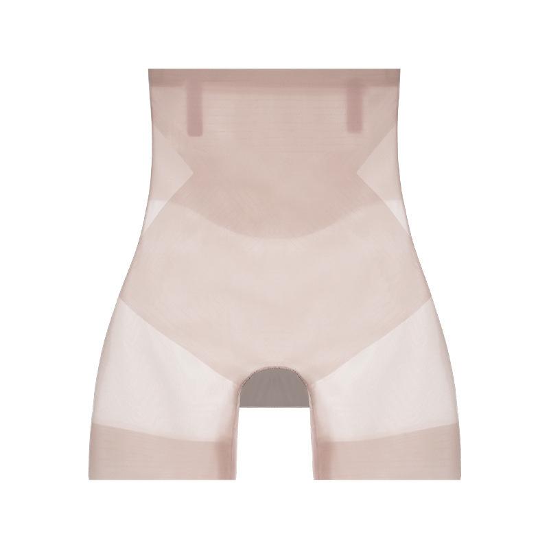 Ice Silk Ultra-thin Belly Pants, One Pair of Safety Pants, Wear Non-marking High-waisted Shaping Postpartum Women's Leggings, Summer