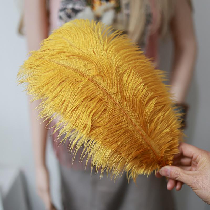 Ostrich Feathers 30-35Cm Wedding Road Guide Table Flower Ornament Ostrich Hair Decorative Clothing Accessories Diy
