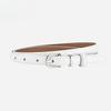 Simple and Elegant Women's Thin Leather Belt with Pin Buckle, High-end Business Dress, Versatile Dress, Western Suit Accessory, Narrow Waistband