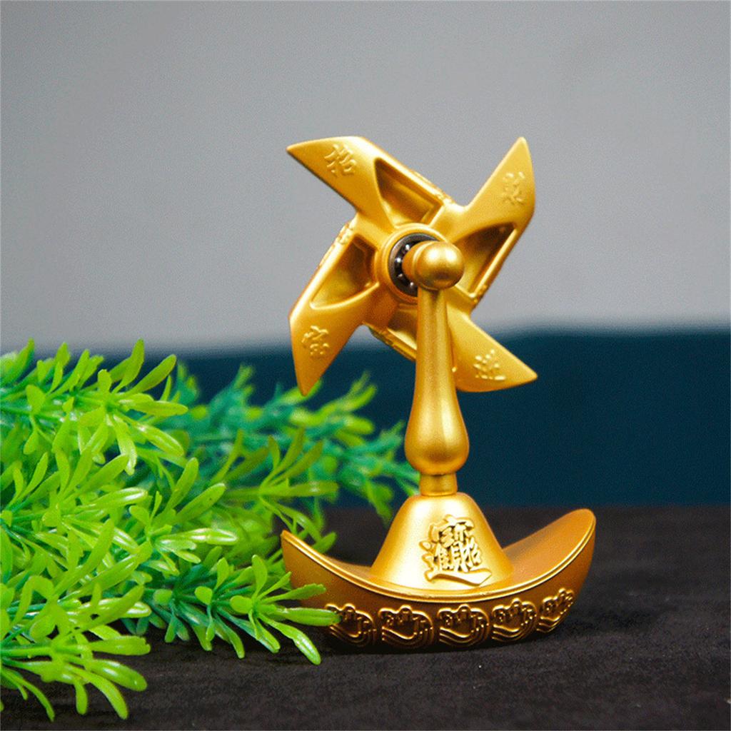 Golden Metal Sailing Ship Bucket Teapot Sculpture Chinese Fengshui Statues for Wealth and Prosperity Decorative Ornament