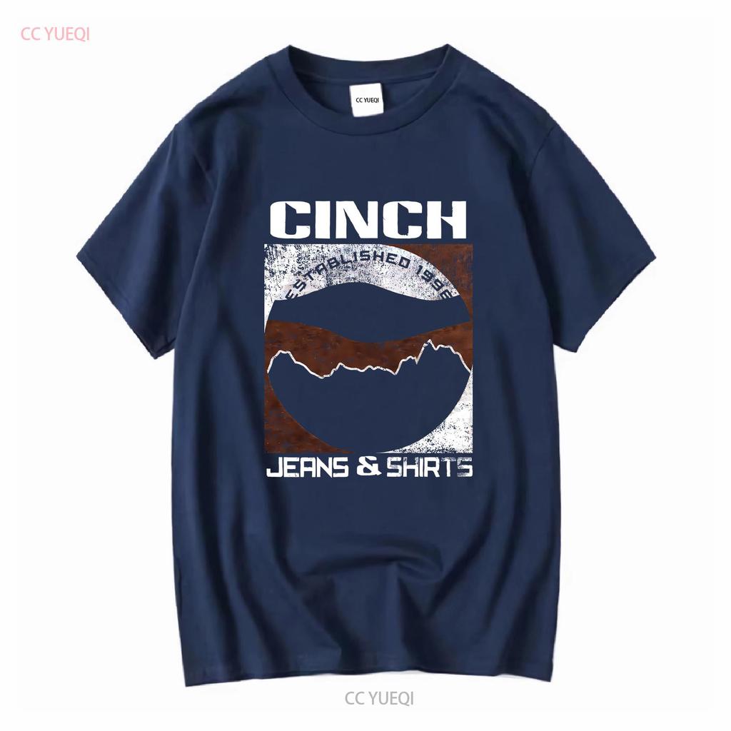 Cinch Jeans Mountains Cowboy Rancher Farmer T Shirt Mens Medium long or short sleeves vintage Washed Versatile graphic