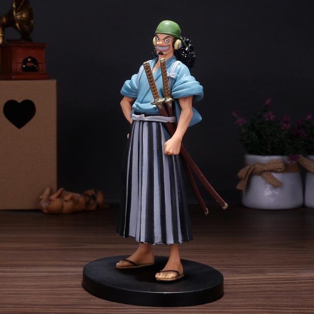 

18-20 см аниме-фигурки, цельный Луффи Зоро, Санджи, Усопп, кимоно, фигурки, модель игрушки из ПВХ, коллекция статуй, детский рождественский подарок Usopp Sogeking