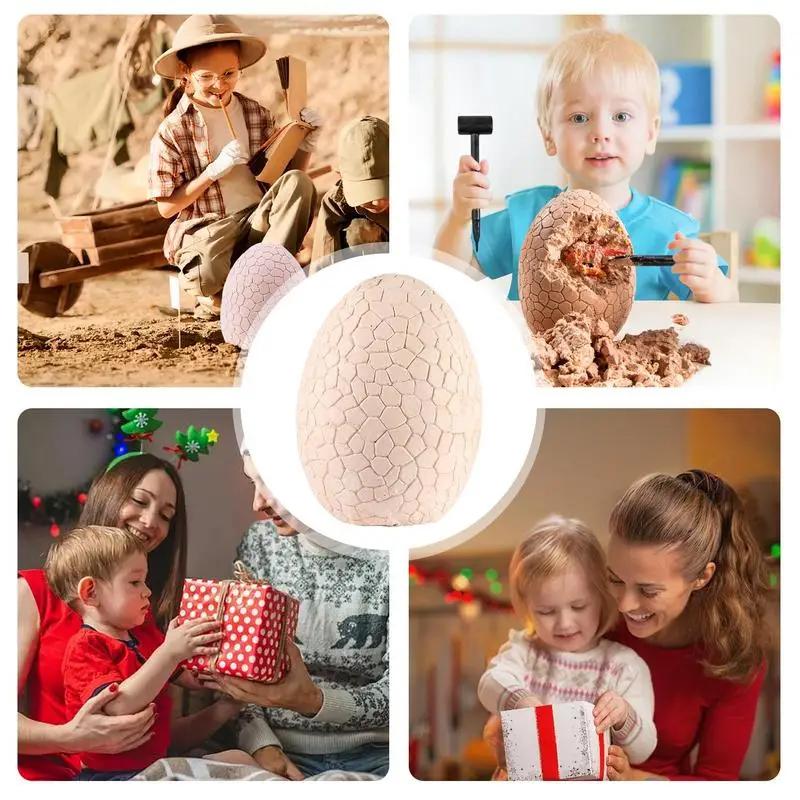 Kit de Excavare Dino Egg Smashers ,Dinozauri Unici în Ou Jumbo, Jucării STEM pentru Băieți de 5 Ani, Favuri pentru Petrecerea de Paște și Artizanat cu Dinozauri