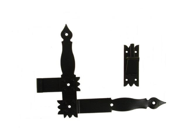 Cerniera per persiana ad angolo nera (Set L+R) - Ir Zkmimo