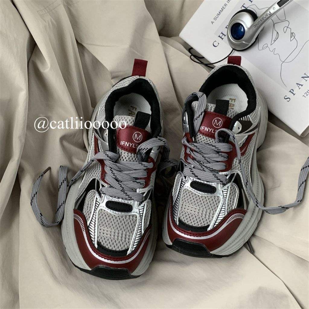 

Daddy shoes 2025 new autumn and winter thick soles increase height casual versatile sports shoes running and light sports 40