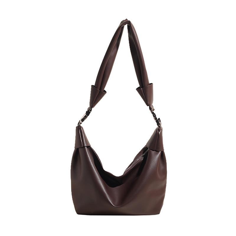 Ielgy Retro Large-Capacity Dumpling Bag Fashion Casual One-Shoulder Work Commuter Diagonal Female