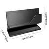 Yousheng Elegant Business Card Holder Black Plastic Desk Organizer for Office Hotel Professional Name Card Display Stand