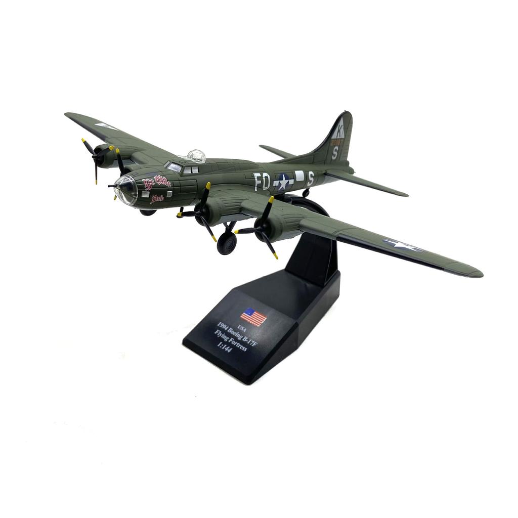 1/144 Scale US B 17 Aircraft Model Miniature Multipurpose Sturdy Aviation Collectibles Plane Souvenir Realistic