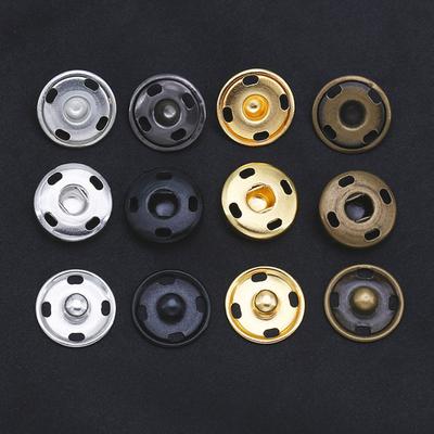 Round Children'S Underwear Hidden Button Invisible Hand Sewn Metal Button Clothes Child And Mother Button Flip Button