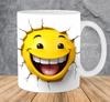 3D Emoji Smiley Ceramic Coffee Mug Tea Cup Funny Face Smiley
