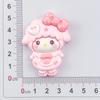 Cartoon Resin Accessories: Strawberry Melody Hair Clips, Keychains, Crocs Charms