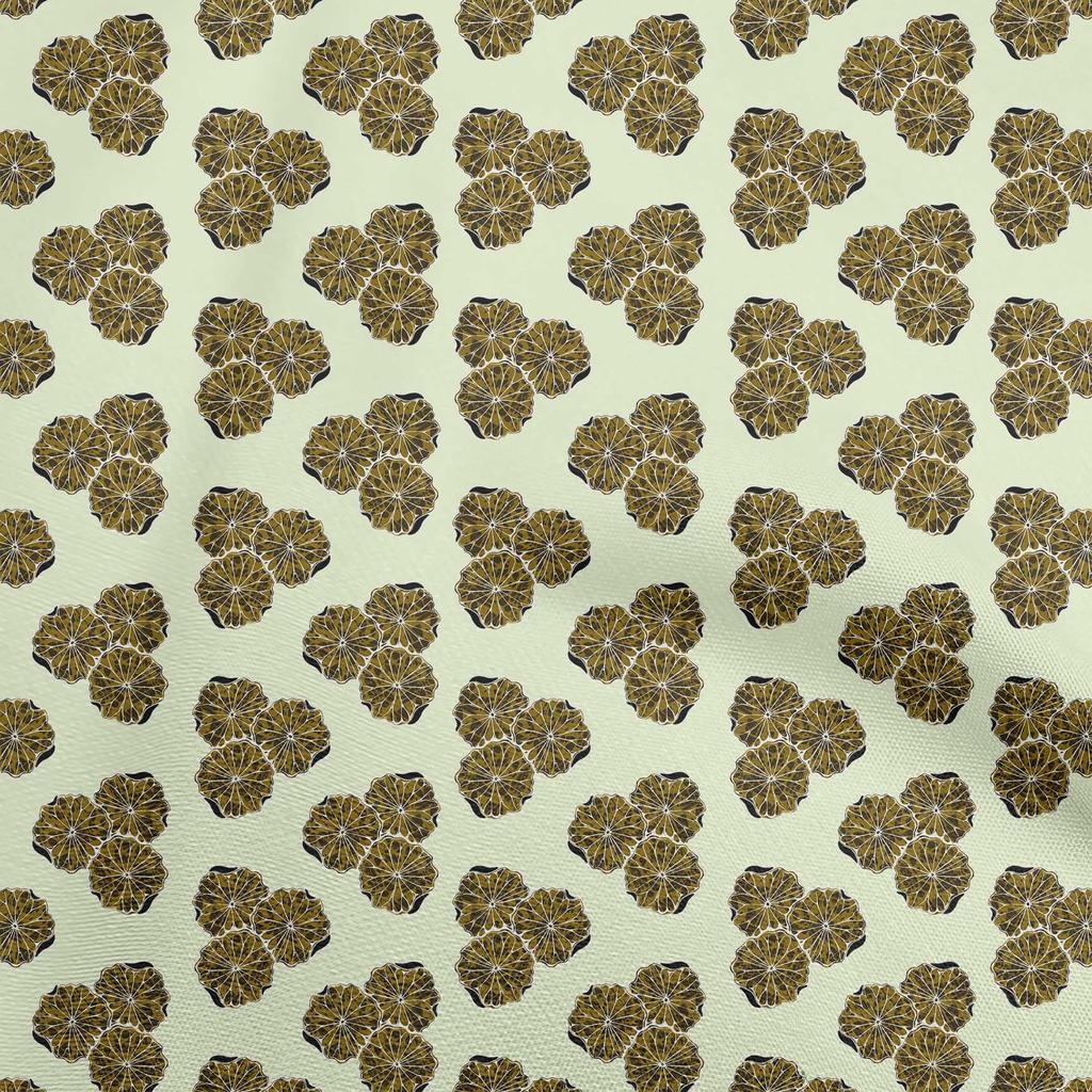 oneOone Cotton Flex Beige Fabric Asian Block Sewing Craft Projects Fabric Prints by Yard 40 Inch