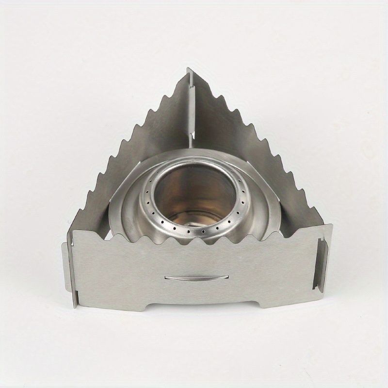 Outdoor stainless steel alcohol stove camping portable liquid solid alcohol picnic stove small circular stove small bracket