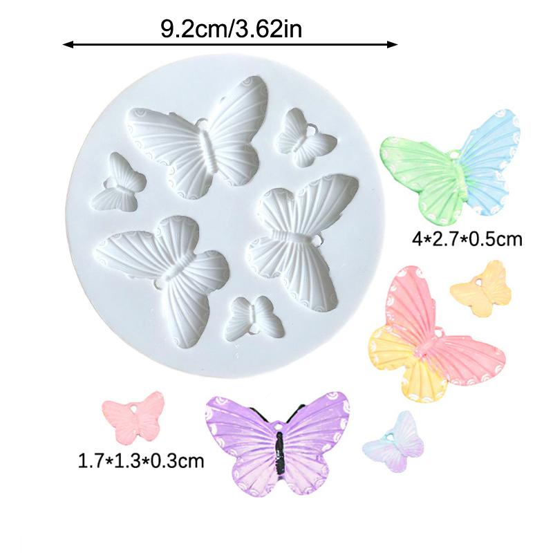 Silikonová forma s 6 mřížkami ve tvaru motýla, forma na cukroví, forma na sušenky, košíčky, čokoládovou formu na pečení, fondán, nástroj na zdobení dortů, pekařská párty