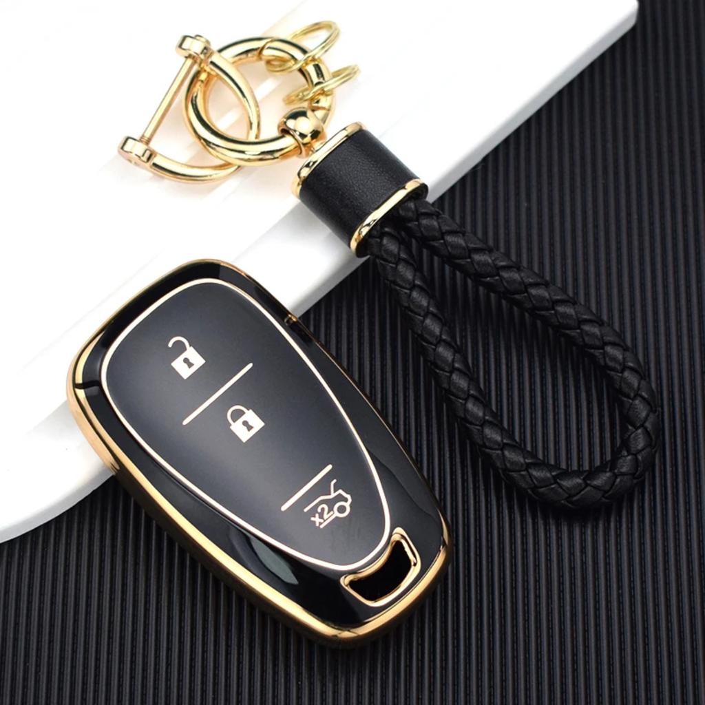 For Chevrolet Malibu Blazer Traverse Seeker Onix Equino Volt Bolt Trax Orlando Cruze Spark Sonic Camaro Tpu Car Key Case Cover