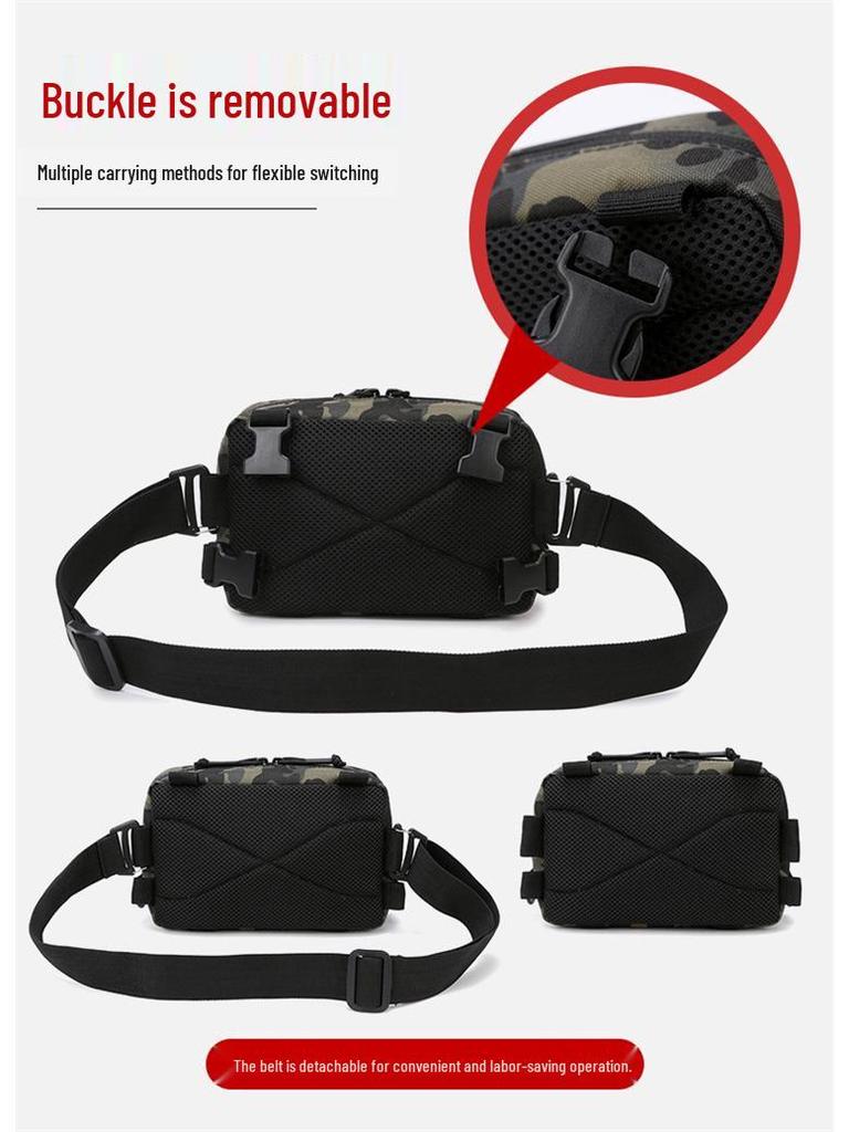 Tactical Multi-Functional Chest Vest Bag with Molle Expansion for Fishing and Workwear