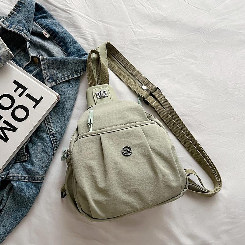 Nylon Schulter-Brusttasche, Rucksack, multifunktionaler Drei-Zweck-Rucksack, wasserdichte Freizeit-Pendler-Schulter-Umhängetasche mit großem Fassungsvermögen