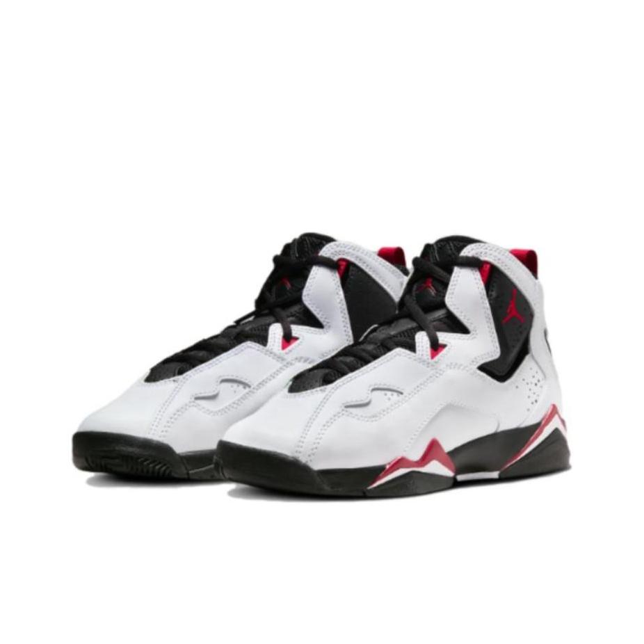 New Jordan True Flight White/Varsity Red Black GS 343795-160