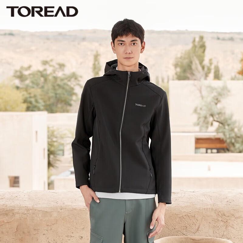 Мужская софтшелл куртка Toread с капюшоном и флисовой подкладкой