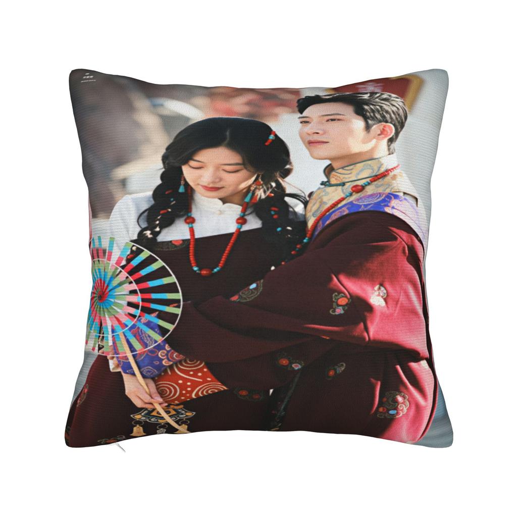 Jing Boran Sun Qian Luke Flora  Pillowcases  Kawaii Pillow Case For Living Room Sofa Custom Pillow Cover