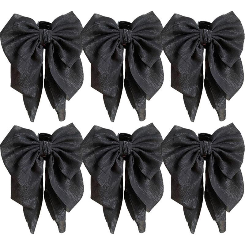 Large Bow Mesh Hair Claw Clips Hairpin Women Temperament Elegant Princess Hairpin Fashion Grab Clip Women Hair Accessories