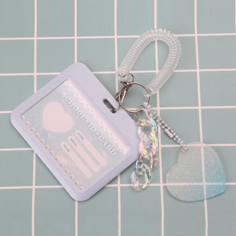 Odolný a vodotěsný Přívěsek na klíče na držáky na fotokarty Držák na ID odznak Autobusová karta Studentské školní potřeby Držák na ID kreditní kartu