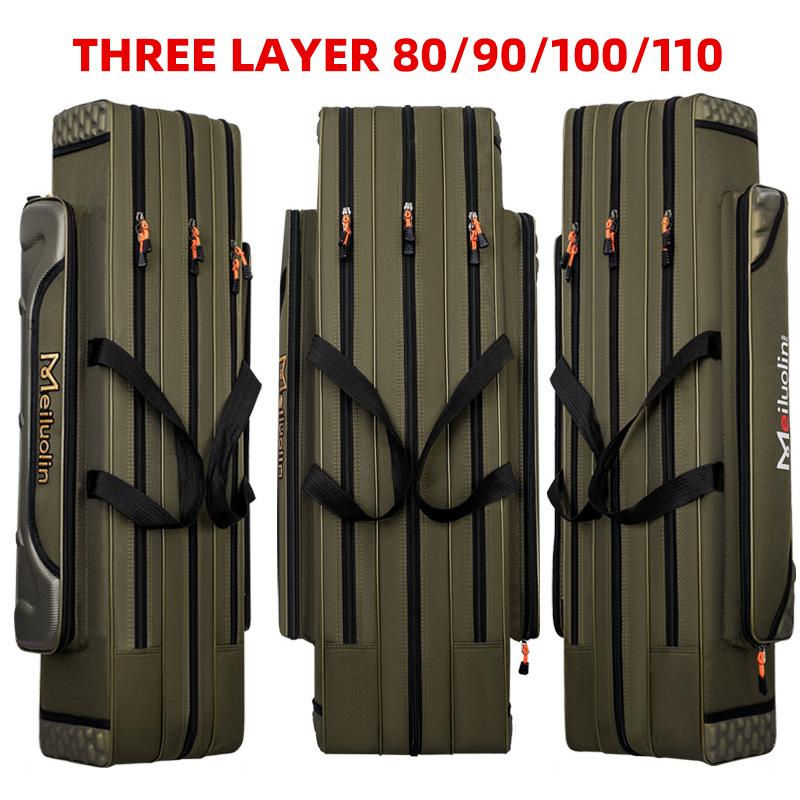 Fishing Gear Bag Green Waterproof and Wear-resistant Multifunctional Shoulder Bag Dual Shoulder Carry System