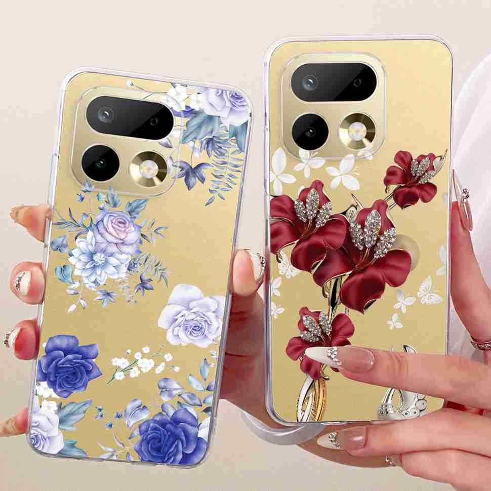 Petty Rose Flower Cover For Realme 16 Pro Plus Case Soft Silicone Back Cover Phone Case For Realme16 Pro Pro+ 5G Bags