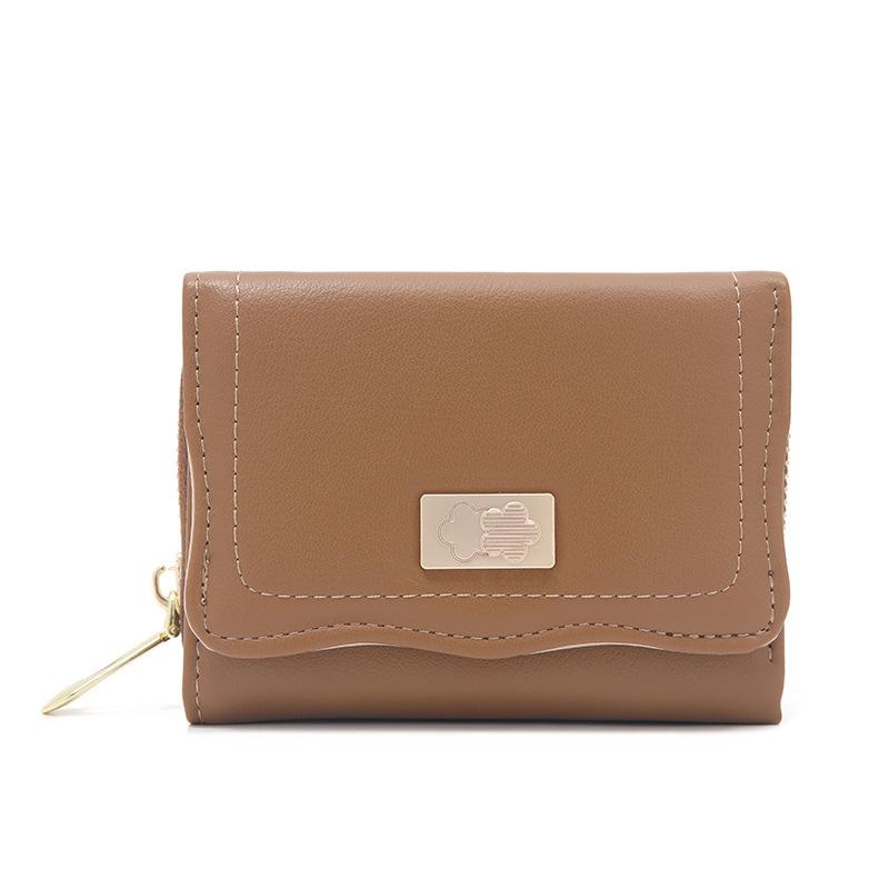 Geldbörse Damen Kurz PU Klein Frisch Faltbar Damen Handtasche