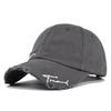 Washed Cotton Baseball Cap Wide Brim Embroidery Hat Versatile Trend Hat  Unisex