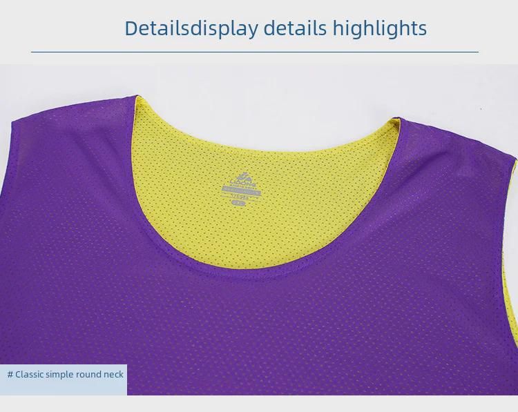 Unisex omkeerbare basketbaltruien: Comfortabel, los, kreukvrij, aanpasbaar.