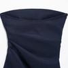 2025 Spring Women's Slim Versatile Strapless Pleated Vest
