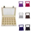 Holder Case Lightweight Portable Women Mirrow Compact Jewelry Holder Case for Brooch