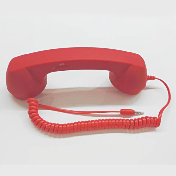Sofort verfügbar Retro-Stil Mädchenhaftes Telefonhörer mit einstellbarer Lautstärke und Mikrofon für Schüler