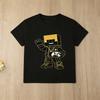 Roblox Game Kids Tshirt Cartoon Character Print Short Sleeve Black Top for Children