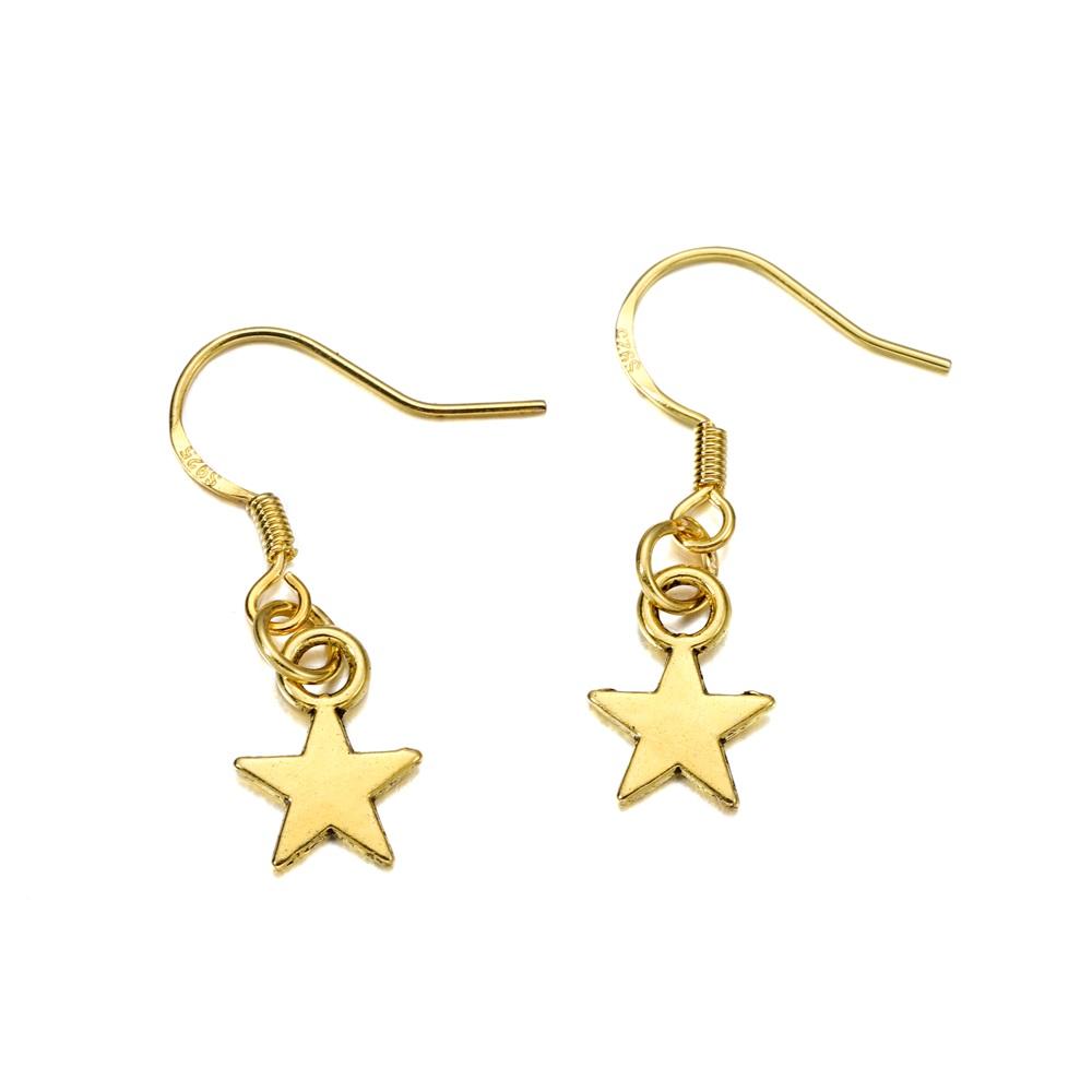 100 stk/pose Alloy Star Pendant Charm Anheng Håndlagede kjeder for DIY smykker å lage funn Armbånd Håndverk Tilbehør