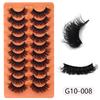 10 Pairs Of Thick Fried False Eyelashes Simulation Multi-Layer Natural Slender Curled Eyelashes