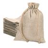 Sac Taske Burlap Bags, Wrapping Bags, Drawstring Bags, Plain, Gift Wrapping, Small Item Organizer (20x30cm, 10 Count)