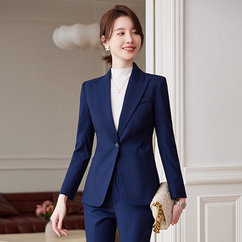 Women's Single-Button Business Casual Suit Set