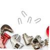 PAMINGONO 4 Pcs Stainless Steel Motorcycle Spring Hooks U-Shaped Fasteners for Improved Performance