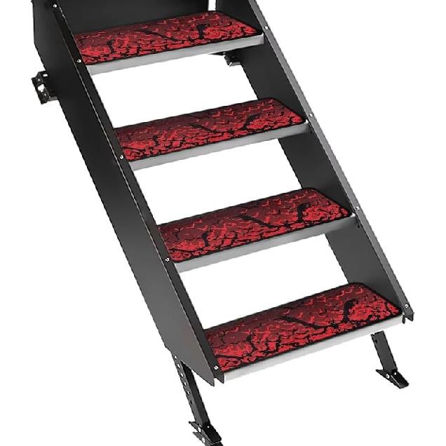 Purple Palm RV Step Covers RV Stair Covers RV Accessories, Non Slip Camper Step Covers, RV Step Rug, Waterproof Essential RV Step Carpet for Trailer