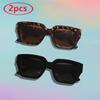 1/2pcs Square Sunglasses Women Fashion Large Frame Rectangle Sun Glasses Outdoor Sports Eyewear Shade UV Protection
