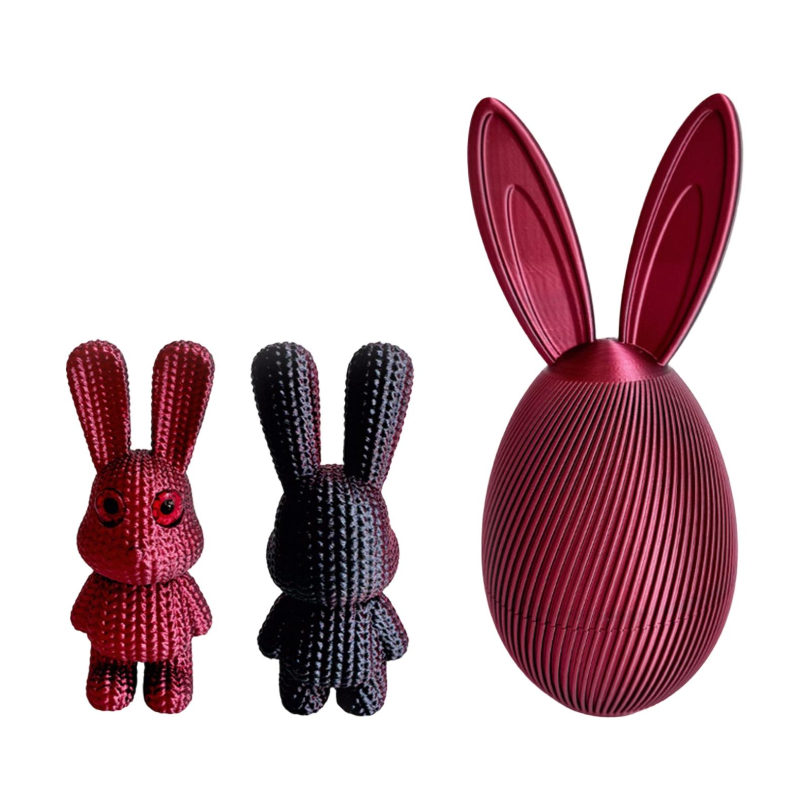 3D Printed Easter Bunny Egg With Cute Little Bunny Inside Creative Easter Egg Decoration