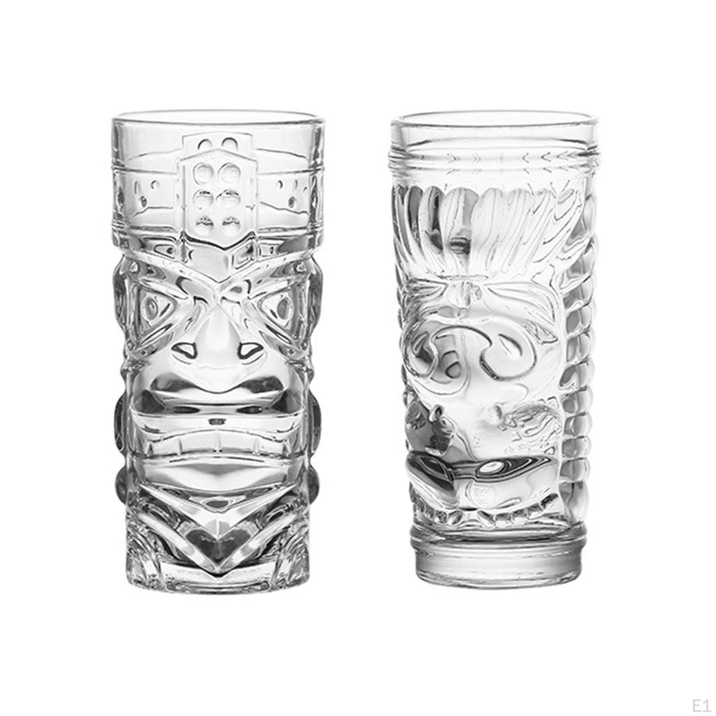 Elegant Gothic Tea Glass Set for Halloween Party Decor - 420ml Capacity